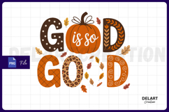 God is so Good Png, Christian Fall PNG Design Product Image 1
