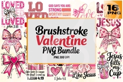 Brushstroke Valentine PNG Bundle Product Image 1