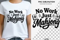 Mahjong quote png design for T-shirts Product Image 1