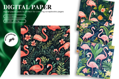 Safari Flamingo Background Wallpaper Animal Studio Backdrop Product Image 1
