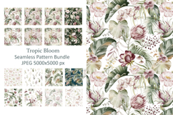Tropical Bloom Seamless Pattern Bundle Product Image 1
