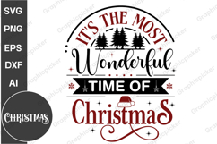It&#039;s the Most Wonderful Time of The Year PNG, Christmas PNG Product Image 1