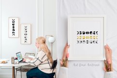 Moon phases svg, Celestial svg File, Floral moon svg Product Image 4