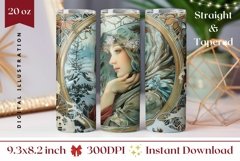 Christmas Tumbler Sublimation, Christmas Forest Tumbler Wrap Product Image 1