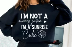 I'm not a morning person SVG PNG Product Image 1