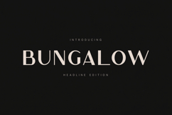 Bungalow Headline Soft Modern Display Font Product Image 1