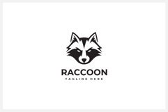 Raccoon Head Logo Design Vector Illustration Product Image 1
