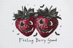 Vintage Halloween, Feeling berry good Clipart PNG Product Image 2