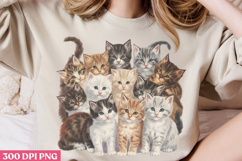Funny Cat Sublimation PNG Product Image 2