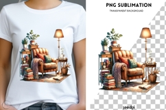 Book nook png design for T-shirts Product Image 1
