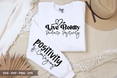 Positivity T-shirt Designs SVG Bundle, Sleeve T-shirt Product Image 9