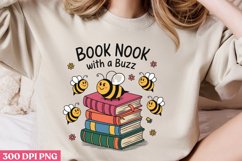Book Nook with a Buzz PNG, Book Sublimation PNG Product Image 2