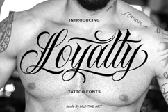 Loyalty - Bold Street Tattoo Script Product Image 1