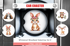 Woodland Valentine Car Coaster Product Image 1