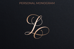 L Monogram Logo, Elegant Initial Monogram Product Image 1