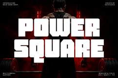Power Square - Heavy Bold Sports Branding Font Product Image 1