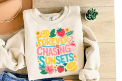 Forever Chasing Sunsets Svg | Svg Files | Shirt Svg Product Image 2