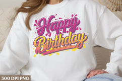 Happy Birthday Sublimation PNG Product Image 1