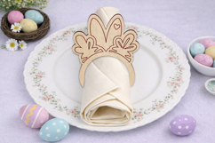 Easter napkin rings, Holiday dinner decoration laser cut Product Image 3
