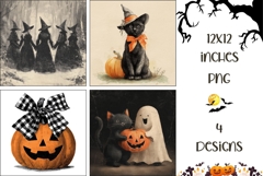 Vintage Halloween Backgrounds, Spooky Digital Papers Product Image 1