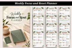 Weekly Focus & Reset Planner Product Image 1