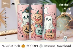 Spooky Halloween Tumbler, Funny Halloween PNG, Fall Tumbler Product Image 1