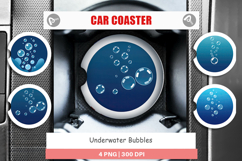 Car Coaster Underwater Bubbles Product Image 1