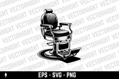 Vintage barber chair vector illustration. Perfect for barber Product Image 1
