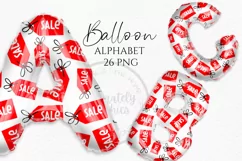 Sale | Balloon Alphabet Clipart PNG Product Image 1