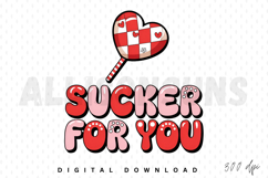 Heart Sucker PNG, Sucker for You Sublimation PNG Product Image 1