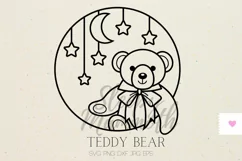 Teddy Bear SVG - Welcome Sign SVG, New Baby SVG Product Image 2