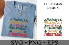 Old Fashioned Family Christmas Svg | Shirt Svg Product Image 2