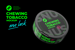 Snus Chewing Tobacco Can Mockup Product Image 1
