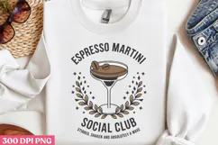 Espresso Martini Social Club PNG, Coquette Bow Positive Product Image 2