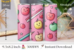 School Tumbler Design, Sweet Apples Tumbler Template Product Image 1
