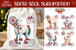 Christmas Horse Santa Sack, Winter Horse Santa Sack Designs Product Image 1