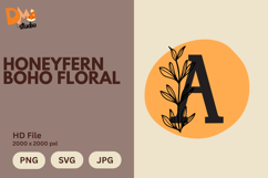 Honeyfern Boho Floral Monogram Product Image 1