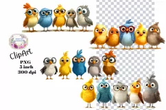 Birds, Art, Anime, Ephemera, PNG, Clipart Product Image 1