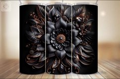 4 Dark Flower Tumbler Wrap Sublimations, 20 oz Product Image 5