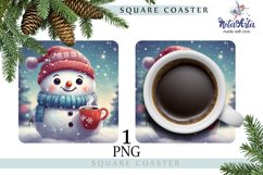 SUBLIMATED STAND WITH A CUTE SNOWMAN Product Image 1