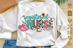 Registered Nurse PNG Sublimation Design, RN Shirt Graphic, C Product Image 1