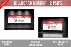 Horizontal Billboard Mockup on a Wall Product Image 1