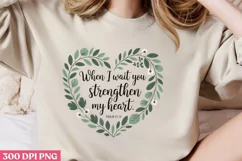 When I wait, You PNG, Christian Sublimation PNG Product Image 2