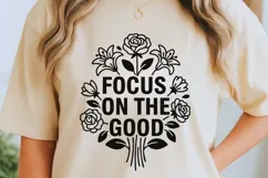 Focus On The Good Svg, Mental Health Svg, Self Love Svg. Product Image 2