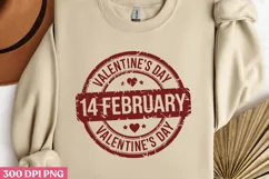 Valentine's Day 14 February PNG, Valentines Day Stamps Clipa Product Image 2