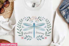 Mindful journey PNG, Positive Dragonfly Sublimation PNG Product Image 2