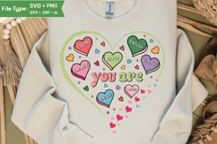 Self Love Valentine PNG Heart Christian | Valentine Quote Product Image 2