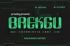 BREKGU | Futuristic Font Product Image 1