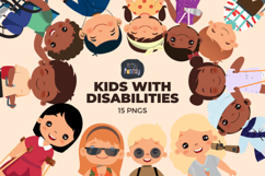 Kids with Disabilities Clipart Bundle Product Image 1