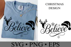 Believe Svg | Christmas svg | Shirt Svg Product Image 2